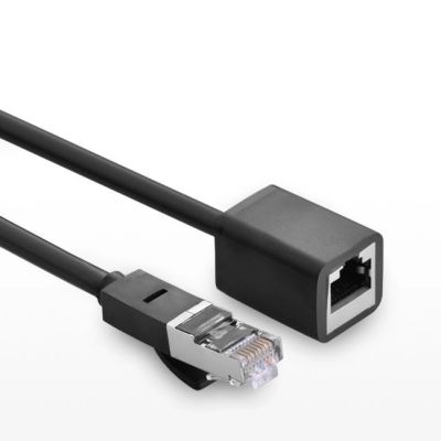 4. Ugreen NW112 11282 Netzwerk-Ethernet-Kabel RJ45 (weiblich) – RJ45 (männlich) F/UTP Cat. 6 1 Gbit/s 3 m – schwarz