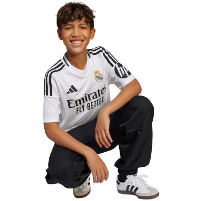 7. adidas Real Madrid Heimtrikot 24/25 für Kinder, Weiß, JX2139