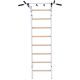 10. Turnwand-Stangen aus Holz und Metall mit Hantelbank K 221W