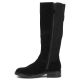 3. Schwarze Lederstiefel mit Stretch-Einsatz Filippo DKZ8222