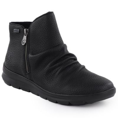 Damen-Lederboots, wasserdicht, schwarz – Rieker Z0056-00