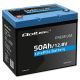 2. Qoltec LiFePO4 Lithium-Eisenphosphat-Akku | 12,8 V | 50 Ah | 640 Wh | BMS