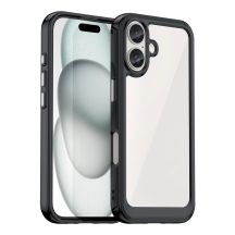 Outer Space Case mit Gelrahmen für iPhone 16 – Schwarz