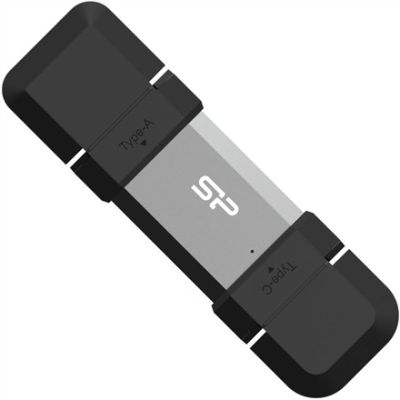 2. Silicon Power SP128GBUC3C51V1S USB-Stick 128 GB USB Typ-A / USB Typ-C 3.2 Gen 1 (3.1 Gen 1) Schwarz, Silber