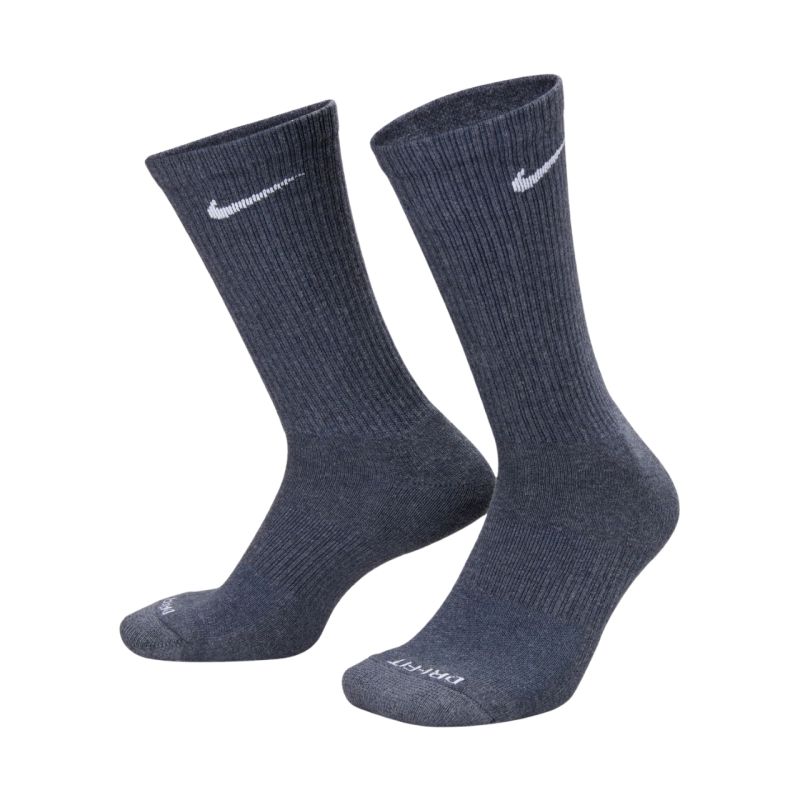 2. Nike Everyday Plus Cushioned Socken 3 Paar Dunkelgrau, Beige, Hellgrau SX6888 901
