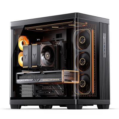3. Jonsbo TK-4 Gehäuse, Midi-Tower, ATX, Tempered Glass – schwarz