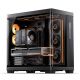3. Jonsbo TK-4 Gehäuse, Midi-Tower, ATX, Tempered Glass – schwarz