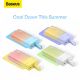 11. Baseus Popsicle 5200 mAh 20 W Powerbank mit integriertem Lightning Kabel (+ weißes Baseus Simple USB-C - USB-C 60 W/20 V/3 A/30 cm Kabel) - Weiß-Grün