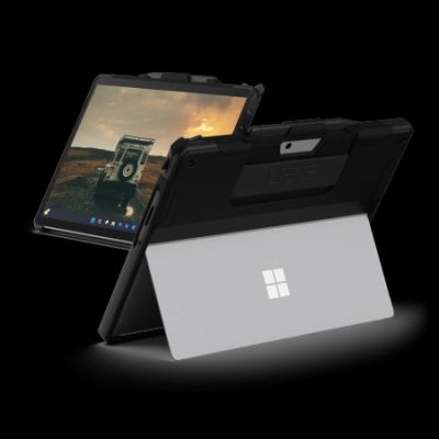 2. UAG Scout Case für Microsoft Surface Pro 9/10/11 mit Ständer und Gurt, Schwarz