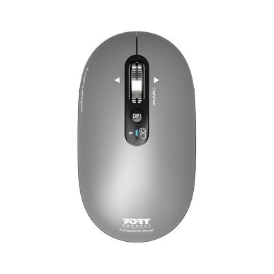 Port Designs 910009 Universalmaus, beidhändig bedienbar, Bluetooth, optisch, 3200 DPI