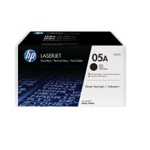 HP Original 05A LaserJet Schwarze Tonerkartusche Doppelpackung