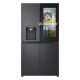 LG GMG960EVJE Side-by-Side-Kühlschrank mit mehreren Türen, 179 cm, Essence Black Steel, Mattschwarz, Total NoFrost, Wasserzulauf