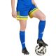 4. adidas Squadra 25 Damenshorts blau und gelb JN5408
