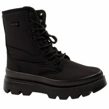 Progress Damen-Winterstiefel Schneestiefel schwarz warm gefüttert mit Lammfell