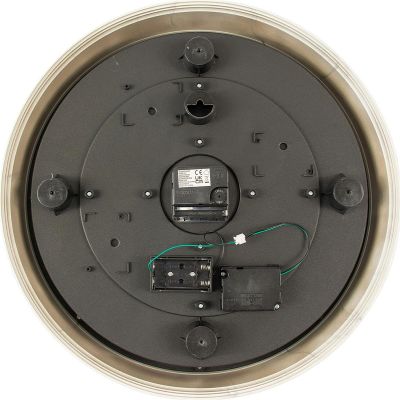 6. Wanduhr mit Drehmechanismus, 38 cm, Cappuccino