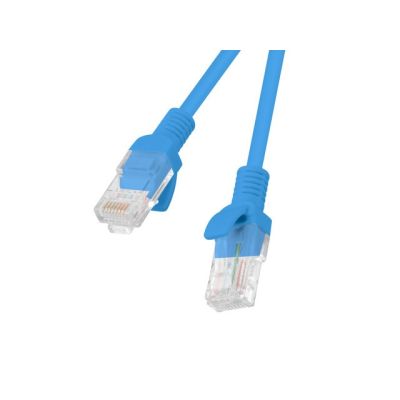UTP-Patchkabel Lanberg PCU5-10CC-0200-B (RJ45 - RJ45 ; 2m; UTP; Kat. 5e; blau)