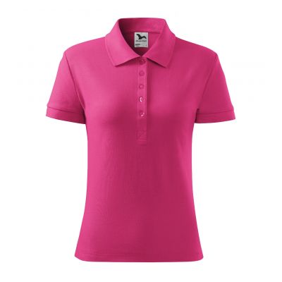 3. Malfini Cotton W MLI-21340 lila rotes Poloshirt