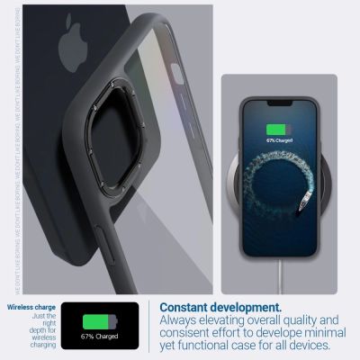9. Caseology Skyfall Hülle für iPhone 14 Plus – Mattschwarz