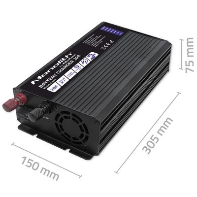 9. Monolith Smart-Ladegerät für LiFePO4-, AGM-, GEL- und SLA-Batterien, 20 A, 24 V