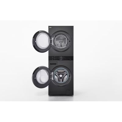 2. LG WashTower WT1210BBF 12/10 kg AI DirectDrive Waschtrockner mit TurboWash-Wärmepumpe, schwarz