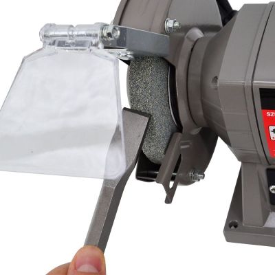 4. AWTOOLS Tischschleifmaschine 150 mm / 300 W mit Lampe