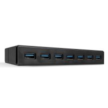 Lindy 43228 USB 3.2 Gen 1 (3.1 Gen 1) Typ-A Hubs und Konzentratoren 5000 Mbit/s Schwarz