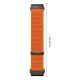 3. Tech-Protect NylonLoop Armband für Garmin Fenix 5X / 5X Plus / 6X / 6X Pro / 7X / 8 / 8 Pro / 9 / 9 Pro (51 mm) – Orange
