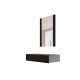 3. Schminktisch mit Spiegel PAFOS 80x41,6x100 schwarz matt