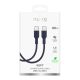 3. Puro ICON USB-C – USB-C-Kabel 1,5 m – Marineblau