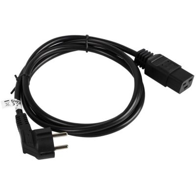 3. LANBERG Server-Stromkabel CEE 7/7 -> C19, 16 A, 1,8 m