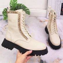 Artiker W HBH40 Isolierte Lederstiefeletten mit Kette