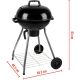 9. GARDEN GRILL REX STAHLKUGEL 46CM MIT ASCHENBECHER