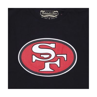7. Mitchell & Ness NFL Team Logo Tee San Francisco M 49ERSS BMTRINTL1053-SF4BLCK