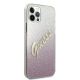 4. Guess GUHCP12MPCUGLSPI iPhone 12/12 Pro 6.1" pink/pink Hardcase Glitter Gradient Script