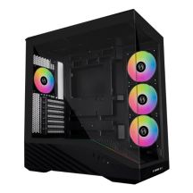 Lian Li Vector V100 PC-Gehäuse, Midi-Tower, ATX, RGB, gehärtetes Glas