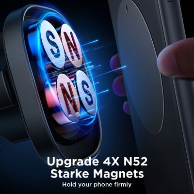 9. Joyroom JR-ZS400 magnetische Autotelefonhalterung am Armaturenbrett – Schwarz