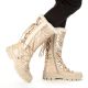 15. Rieker W RKR640 wasserdichte hohe Schneestiefel beige