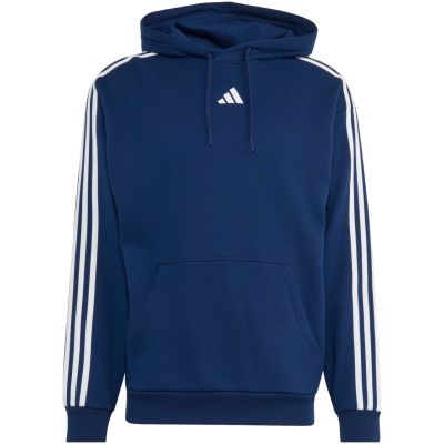 2. adidas Essentials Herren-Hoodie mit 3 Streifen aus French Terry, Marineblau, KY4203