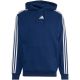 2. adidas Essentials Herren-Hoodie mit 3 Streifen aus French Terry, Marineblau, KY4203
