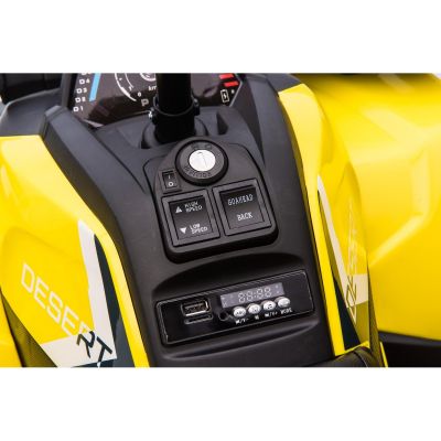 30. Batteriebetriebenes Quad-Car Trapper Gelb 1033013