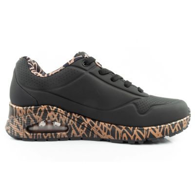 4. Skechers Uno-Loving Love Damen Sport-Sneaker modisch schwarz