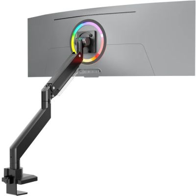 ONKRON G130-B Neig- und Schwenkbare Tischhalterung für Monitore von 17" bis 57", max. 27 kg, mit Drehung, schwarz