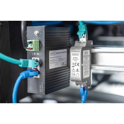 3. Digitus PoE Überspannungsschutz (RJ45), DIN-Schienenmontage, für den Innenbereich