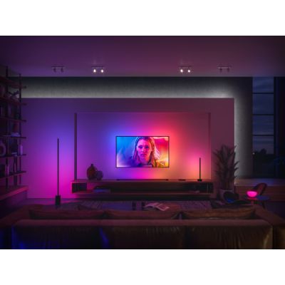 7. Philips Hue Gradient Signe Stehleuchte in Schwarz
