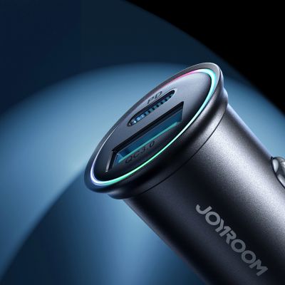 7. Joyroom JR-CCN04 60W USB-A USB-C Mini-Ladegerät – Schwarz