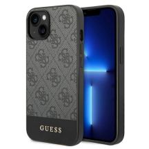 Guess 4G Stripe Collection Hülle für iPhone 14 / 15 Plus - Grau