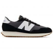 New Balance Herren Sneaker, Wildleder Lifestyle Sportschuhe, Schwarz (MS237GA)