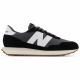New Balance Herren Sneaker, Wildleder Lifestyle Sportschuhe, Schwarz (MS237GA)