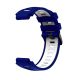 2. Silikonarmband für Garmin G02 – marineblau und weiß