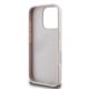 7. Guess Leder 4G Triangle Strass MagSafe Hülle für iPhone 16 Pro Max – Rosa